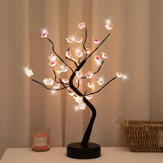 Árbol de cerezo bonsái artificial